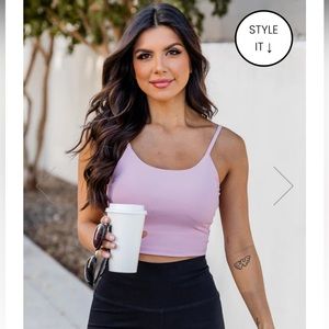 Seize the Day Bra Top Pink lily